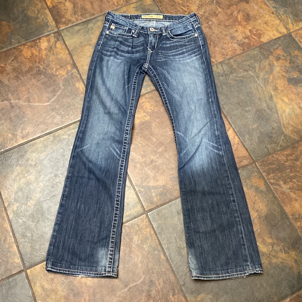 Big Star Remy Low Rise Stretch Boot Cut Jeans - Picture 10 of 11